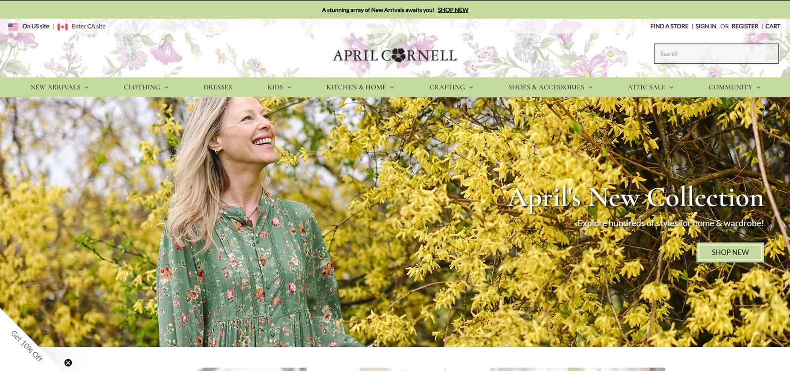 April Cornell website preview