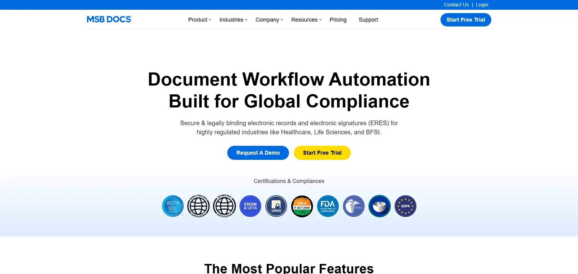 MSB Docs website preview